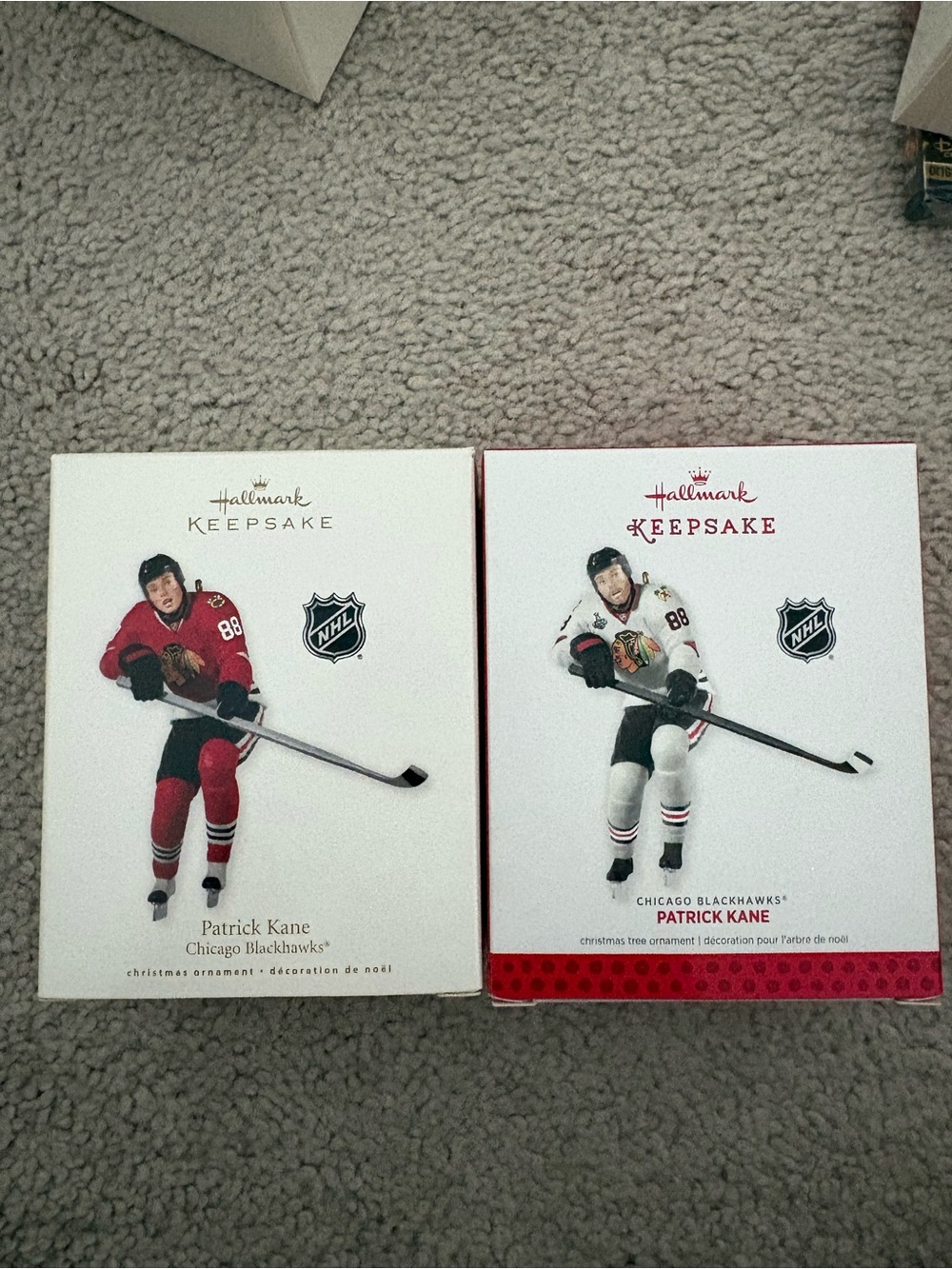 Hallmark Keepsake Chicago Blackhawks Ornament Duo - Red & White